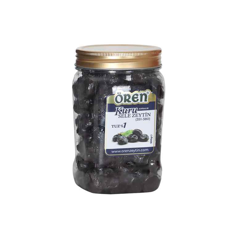 Tuzsuz Kuru Siyah Sele Zeytin 500 Gr.